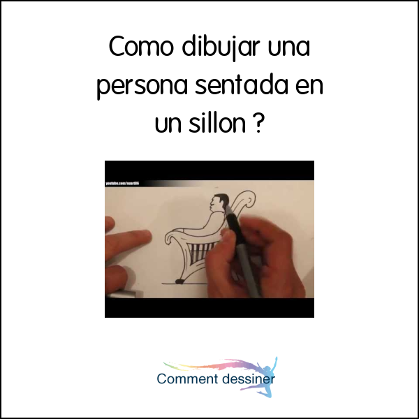 Como dibujar una persona sentada en un sillon